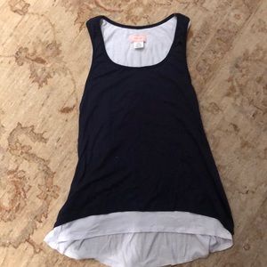 Navy and white love...ady tank